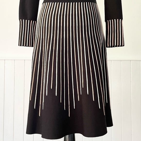 RW&CO Striped Ribbed Knit Long Sleeve Dress Size S - Picture 11 of 15